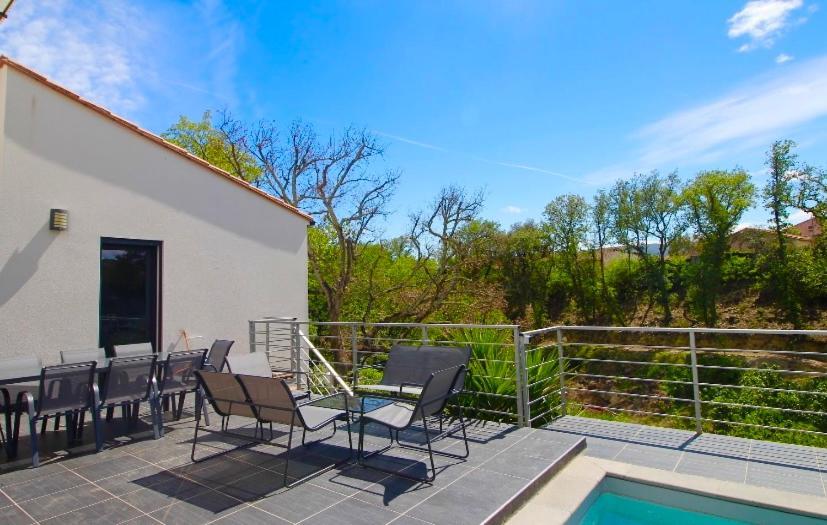 Villa Contemporaine, Jardin Mediterraneen Et Piscine Privee Saint-Jean-Pla-de-Corts Esterno foto