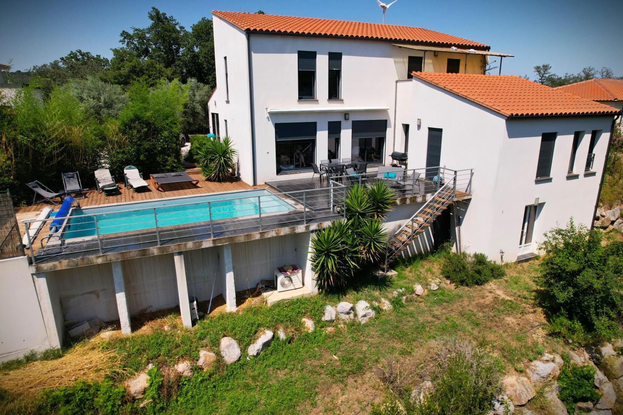 Villa Contemporaine, Jardin Mediterraneen Et Piscine Privee Saint-Jean-Pla-de-Corts Esterno foto